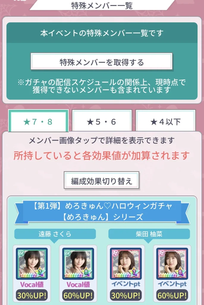 「TRICK or LOVE 恋はイタズラのふりをして」の特殊メンバー一覧